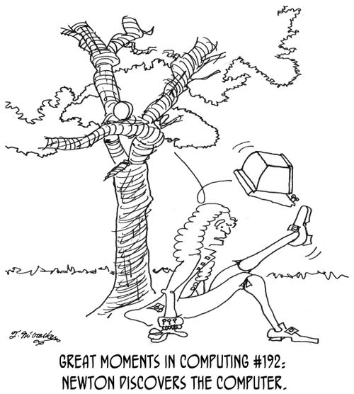 Great Moments in Computing #192:  Newton discovers the computer.
