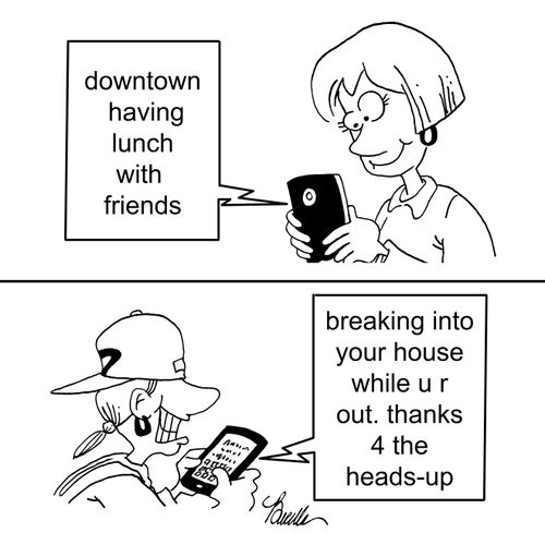 The dangers of social media.