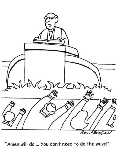 'Amen will do ... You don't need to do the wave.'