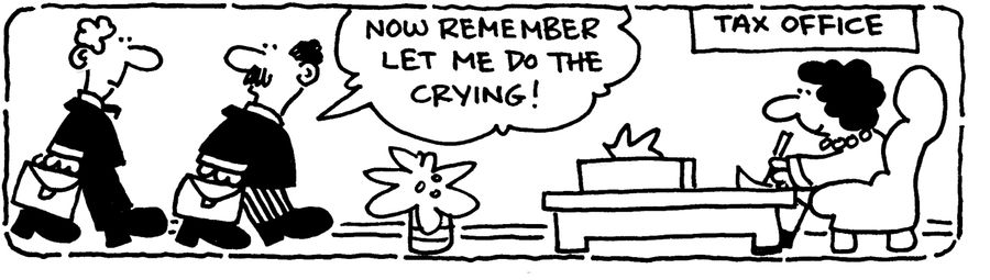 'Now let me do the crying.'