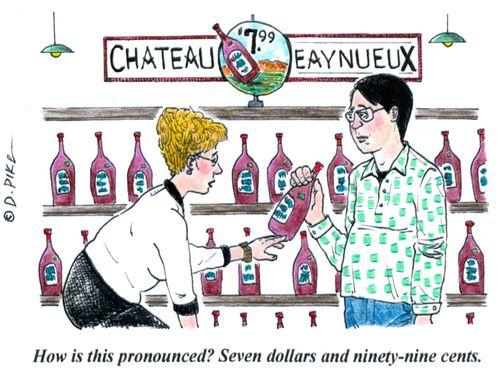 'How is this pronounced? Seven dollars and ninety-nine cents.'