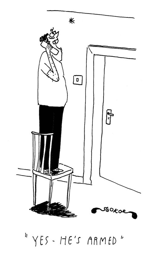 'Yes - He's armed.'
