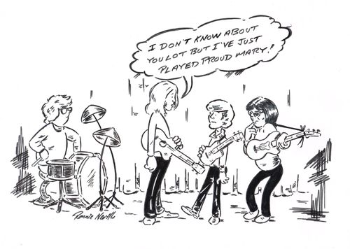 'I don't know about you lot but I've just played Proud Mary.'