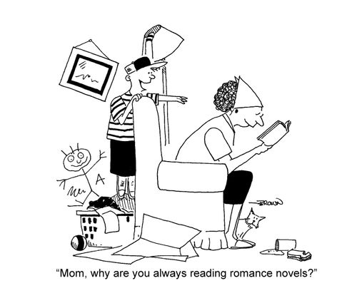 'Mom, why are you always reading romance novels?'