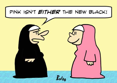 'Pink isn't EITHER the new black!'