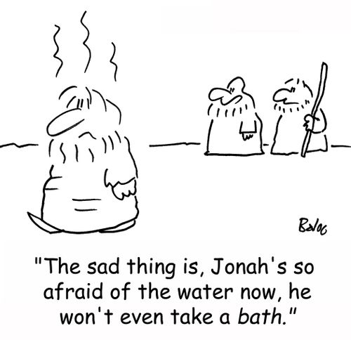 'The sad thing is, Jonah's so afraid of the water now, he won't even take a bath.'