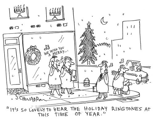 'It's so lovely to hear the holiday ringtones at this time of year.'