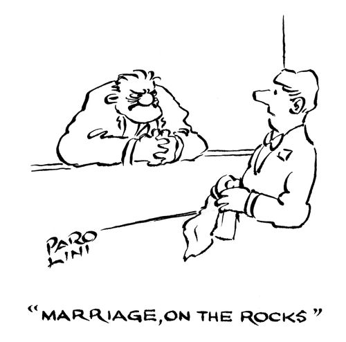 'Marriage, on the rocks.'