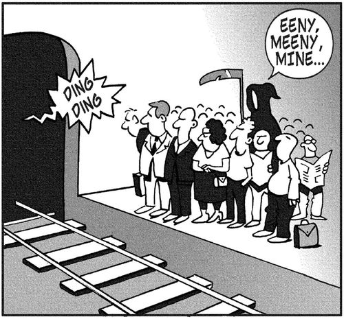 'Eeeny, meeny, mine.'