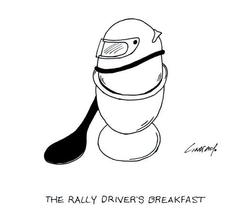 The rally driver's breakfast