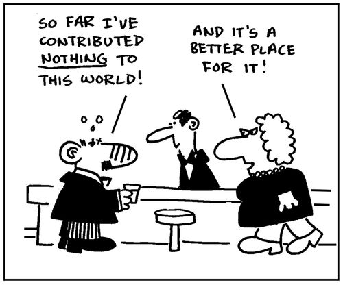 'So far I've contributed nothing to this world.' - 'And it's a better place for it.'