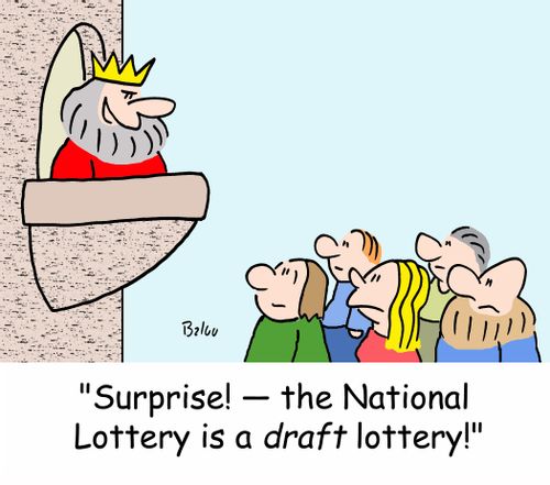 'Surprise! -- the National Lottery is a DRAFT lottery!'