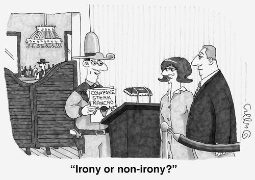 'Irony or non-irony?'