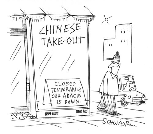 Chinese takeout closed temporarily: 'Our abacus is down.'