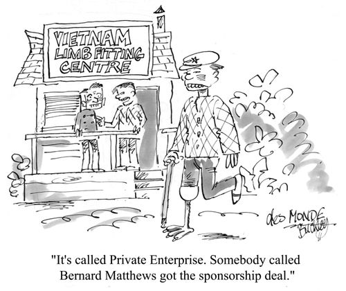 '...Somebody called Bernard Matthews got the sponsorship deal.'