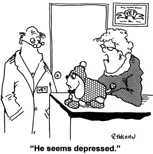 "He seems depressed."
