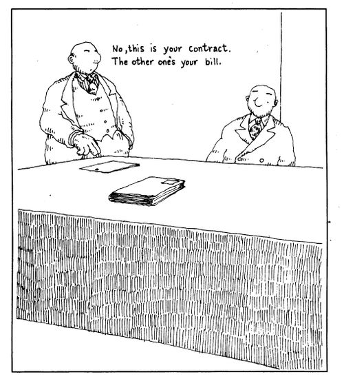 "No this is your contract. The other one's your bill