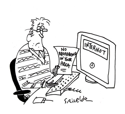 Internot - No broadband in your area.