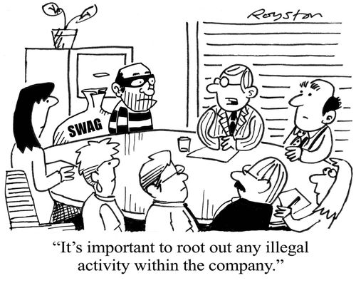 'It's important to root out any illegal activity within the company.'