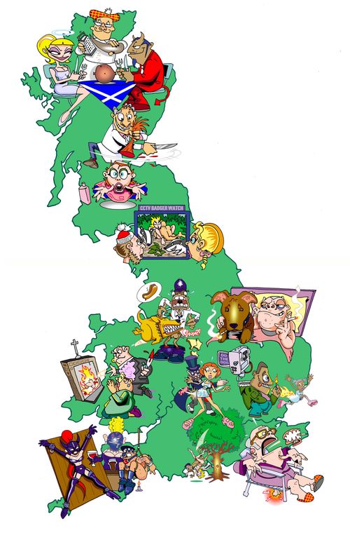 Four nations of Great Britain.