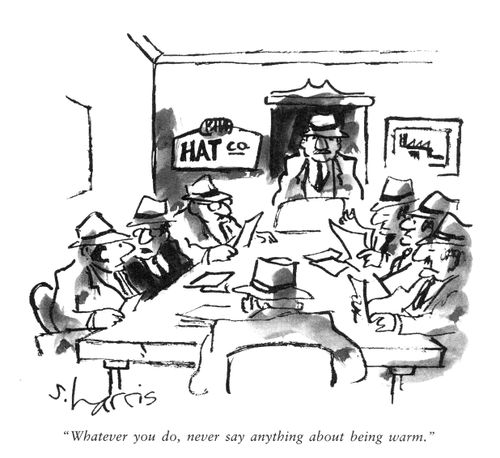 'Whatever you do, never say anything about being warm.'