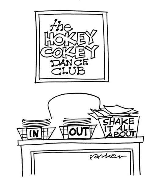 The Hokey Cokey Dance Club - In/Out/Shake it all About Trays.
