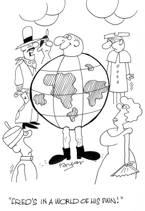 'Fred's in a world of his own!'