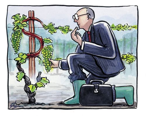 Cultivating money.