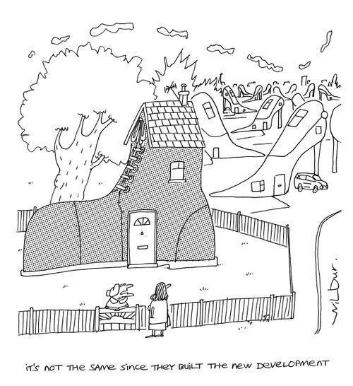 'It's not the same since they built the new development.'