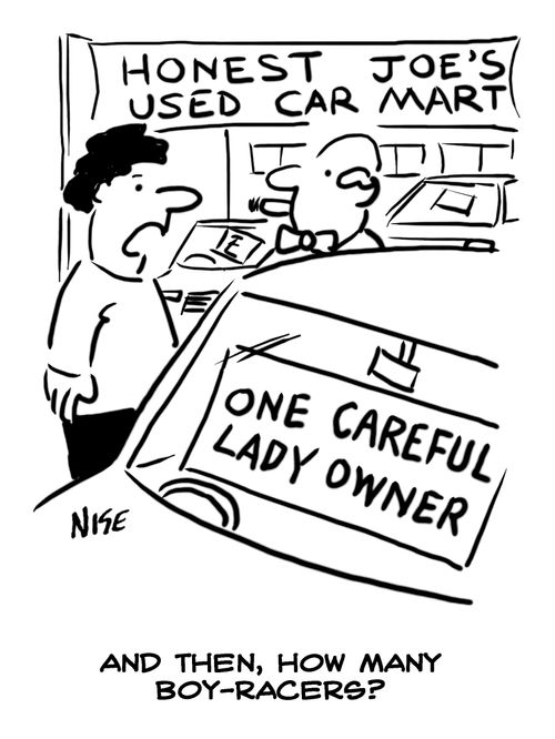 'And then, how many boy-racers?'