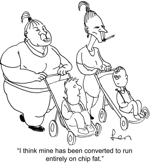 'I think mine has been converted to run entirely on chip fat.'