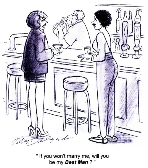 'If you won't marry me, will you be my Best Man?'