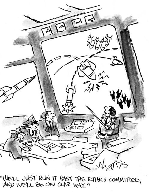 'We'll just run it past the ethics committee, and we'll be on our way.'