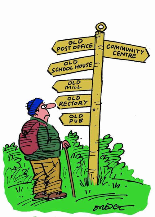 Community Centre Signpost.
