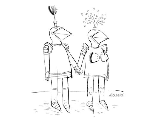 Knight and his wife.