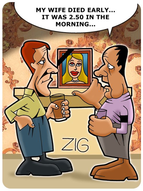 'My wife died early... It was 2.50 in the morning...'