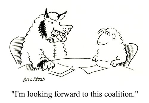 'I'm looking forward to this coalition.'