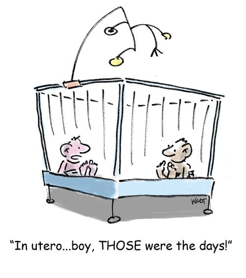 In utero...boy, THOSE were the days!