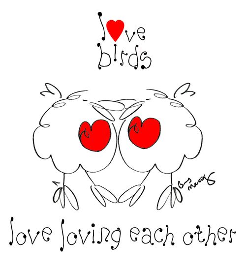 Love Birds love loving each other