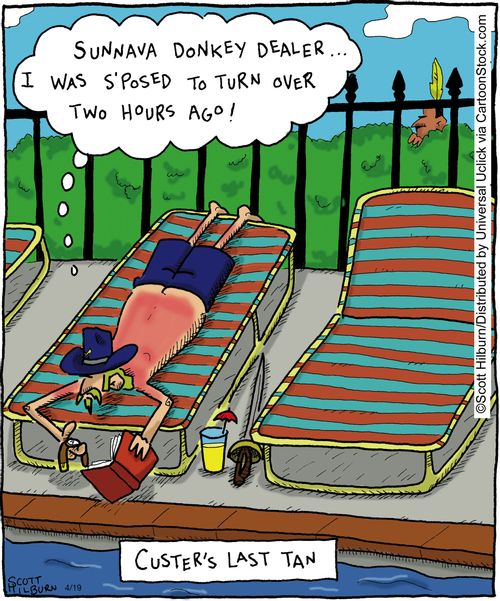 Custer's last tan.