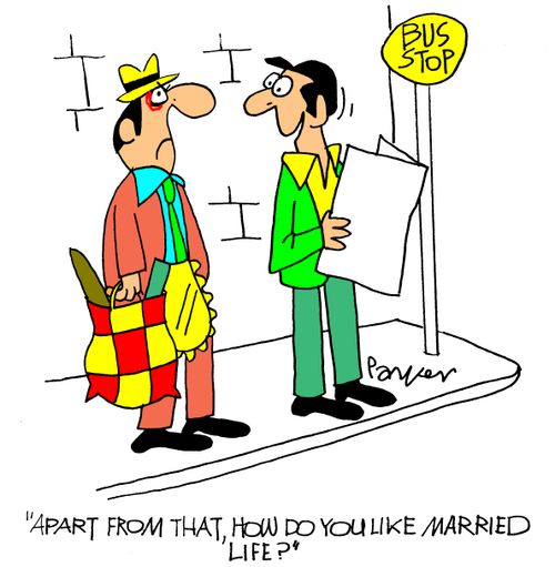 'Apart from that,how do you like married life?'