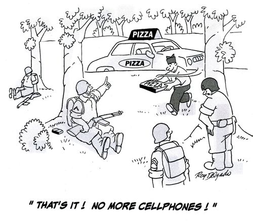 'That's it! No more cellphones.'