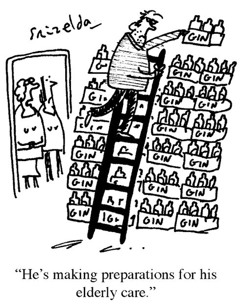 'He's making preparations for his elderly care.'