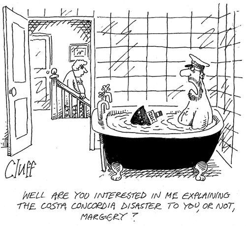 'Well are you interested in me explaining the Costa Concordia Disaster to you, or not, Margery?'