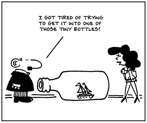 'I got tired of trying to get it into one of those tiny bottles.'