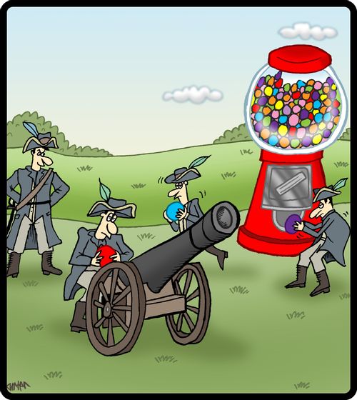 Gumball cannon.
