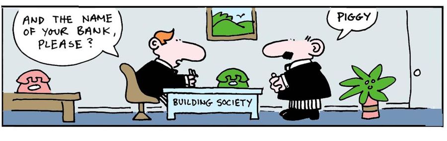 'And the name of your bank, please?'