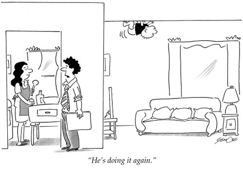 'He's doing it again.'