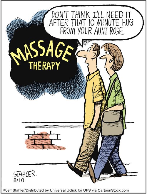 'Don't think I'll need it after that 10-minute hug from your aunt Rose.'