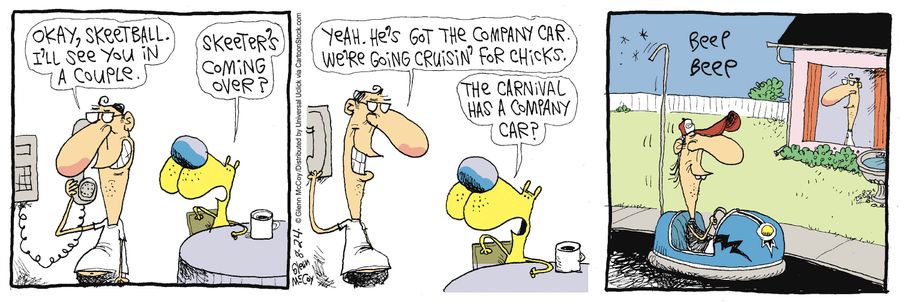 'The carnival has a company car.'
